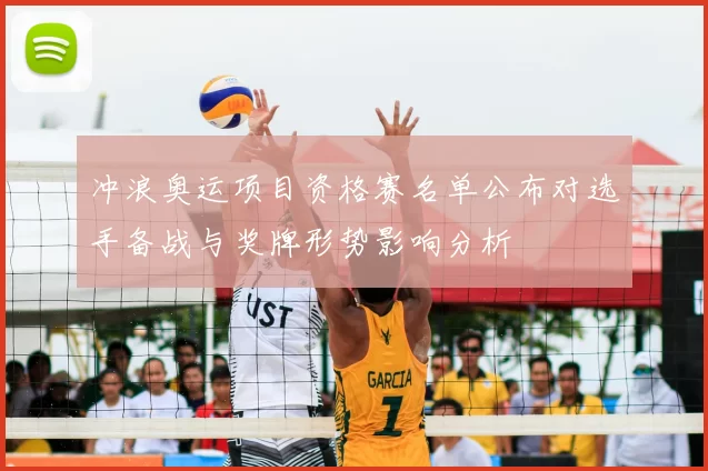 冲浪奥运项目资格赛名单公布对选手备战与奖牌形势影响分析